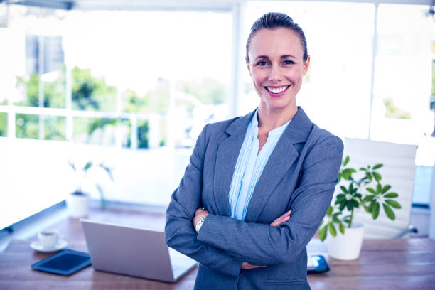 istock Businesswoman smiling at the camera 691293586