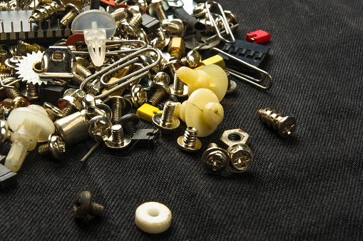 Small Fastener Various Screws Bolts Washers Nuts And Other Computer Small Fasteners ...