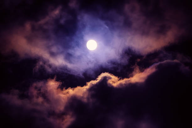 istock The moon on the dark sky 691294940