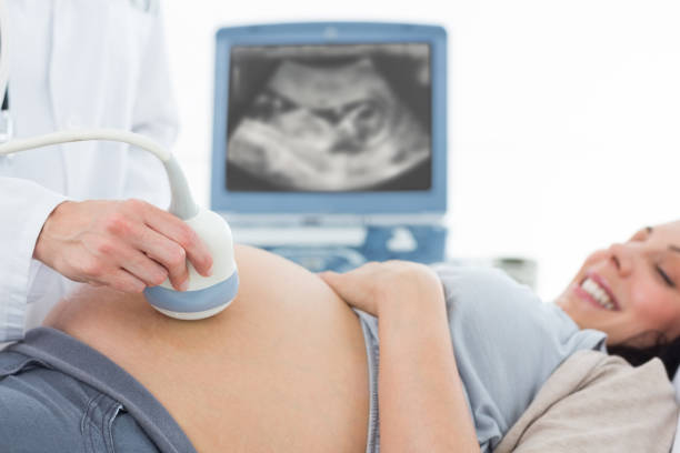 istock Pregnant woman undergoing ultrasound 691312320