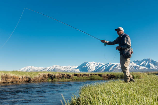 istock Fly Fishermen Along The Spring Mountain Stream 691322662