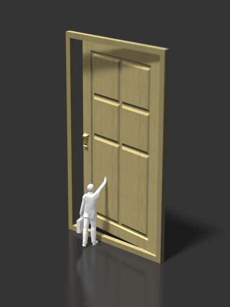 istock 3D illustration of entrance 691322976