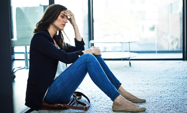 istock All this stress is giving her a headache 691327186