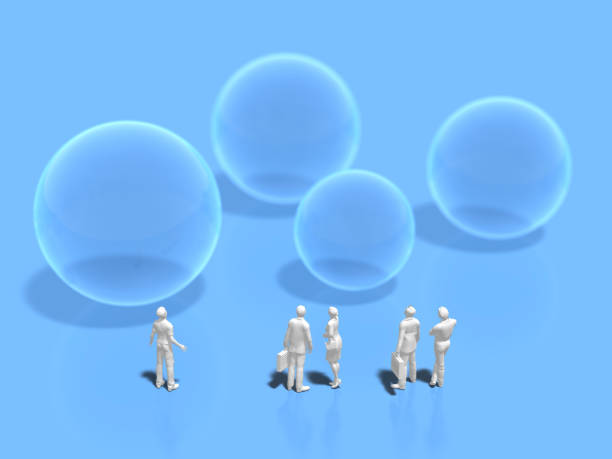 istock 3D illustration of four theme categories 691330958