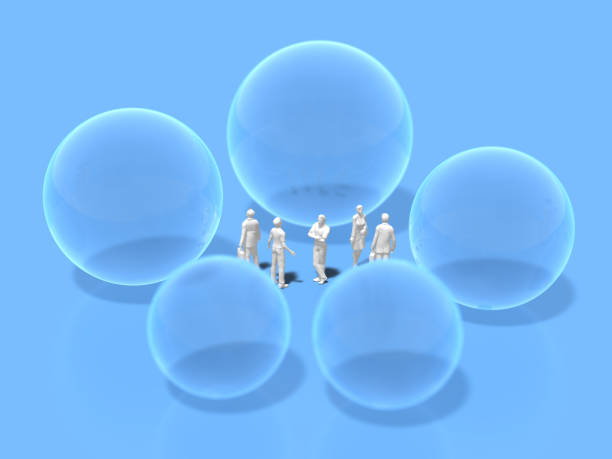 istock 3D illustration of four theme categories 691330970