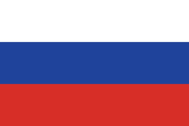 ilustraciones, imágenes clip art, dibujos animados e iconos de stock de ilustración de vector de bandera rusa, diseño plano, - bandera de rusia
