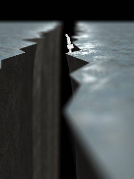 istock 3D illustration of cliff 691334602