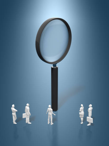 istock 3D illustration of magnifying glass 691334668