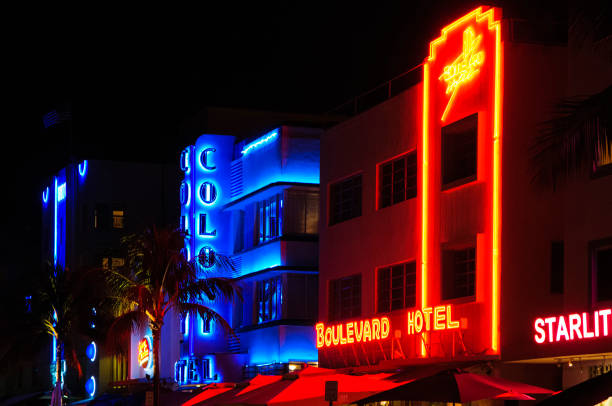 istock Neon Lights of Ocean Drive 691337872