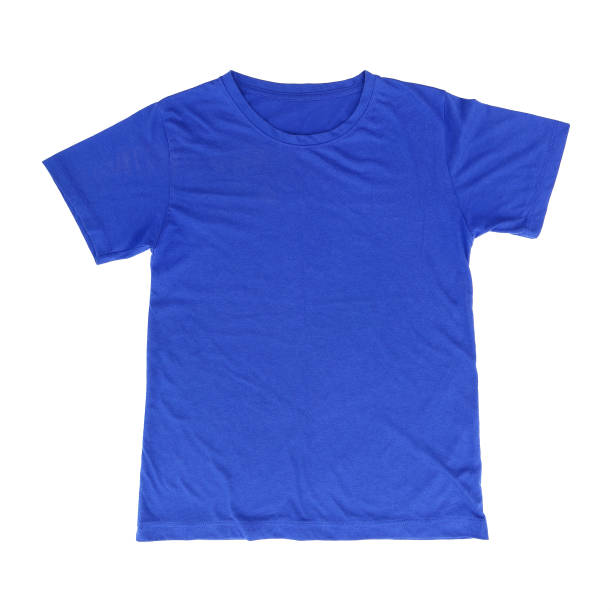 istock one blue t shirt isolated on white 691337922