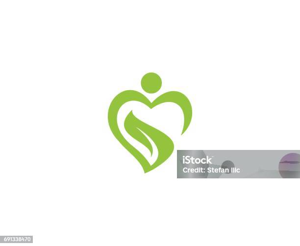 Wellness Emblem Stock Illustration - Download Image Now - Wellbeing, Logo, Healthcare And Medicine