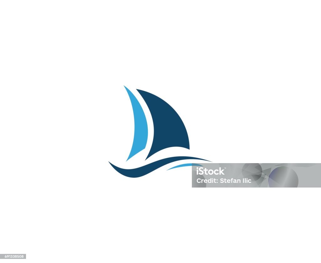 Sailing emblem This illustration/vector you can use for any purpose related to your business. Sailboat stock vector