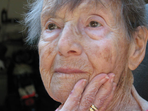 istock Elderly woman in thought 691338664