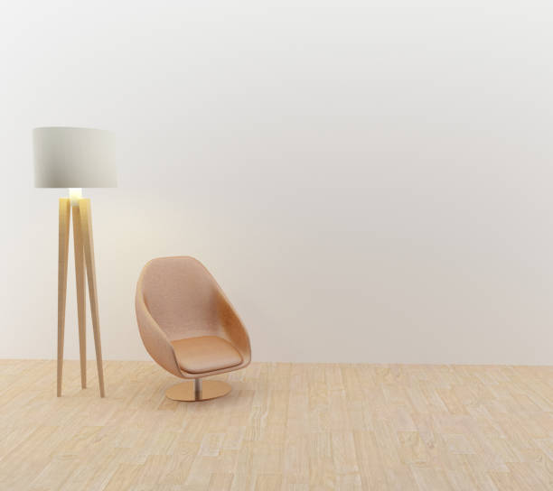 istock sofa and lamp in the room interior design in 3D rendering 691347314