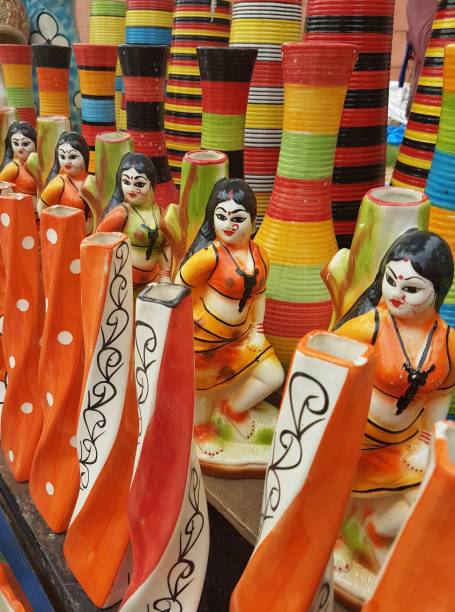istock Verities of traditionally crafted decoration vase. 691350714