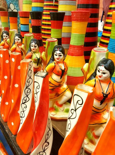 istock Verities of traditionally crafted decoration vase. 691350716