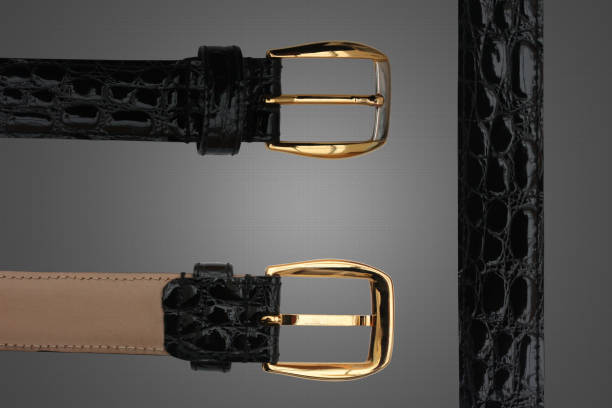 istock Leather belt - Belt buckle - Luxury item 691356208