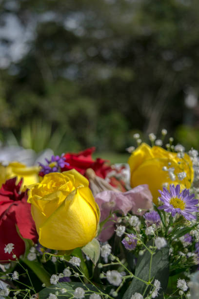 istock Flowers bouquet on a wedding 691370840