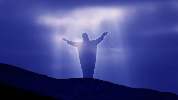 istock Jesus Christ against beautiful sky background 691374846