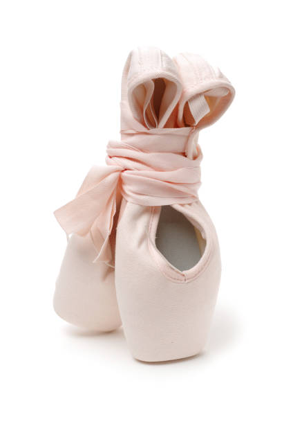 istock Love ballet  shoes isolated on the white background 691374884