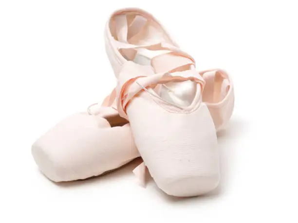 Love ballet  shoes isolated on the white background