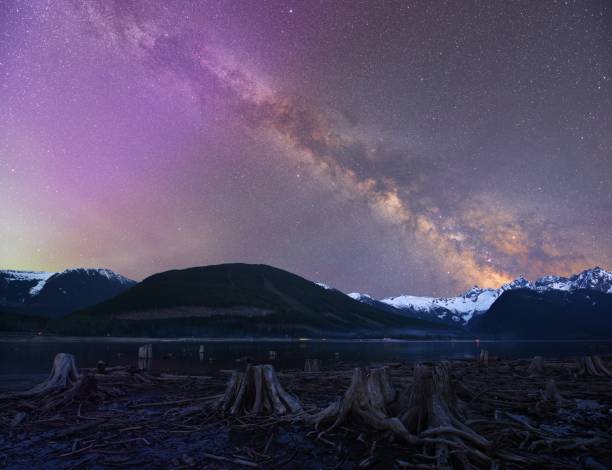 istock When The Milky Way met the Aurora, Jones Lake, BC 691380678