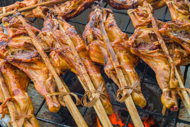 istock Grilled chicken on the grill 691392552