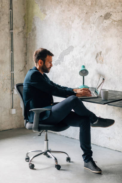 istock Businessman working in his office 691396024