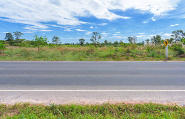 istock Asphalt road and countryside views 691396070