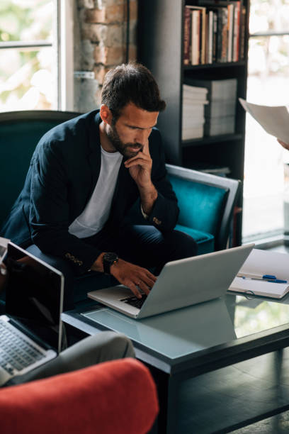 istock Businessman working in his office 691398472