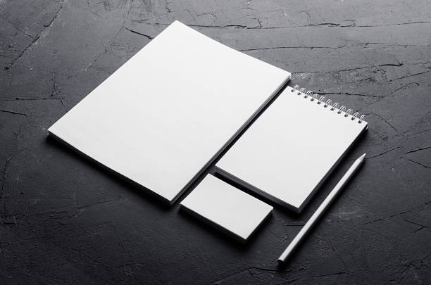 istock Corporate identity template, stationery on dark grey concrete texture. Mock up for branding, graphic designers presentations and portfolios. 691418330