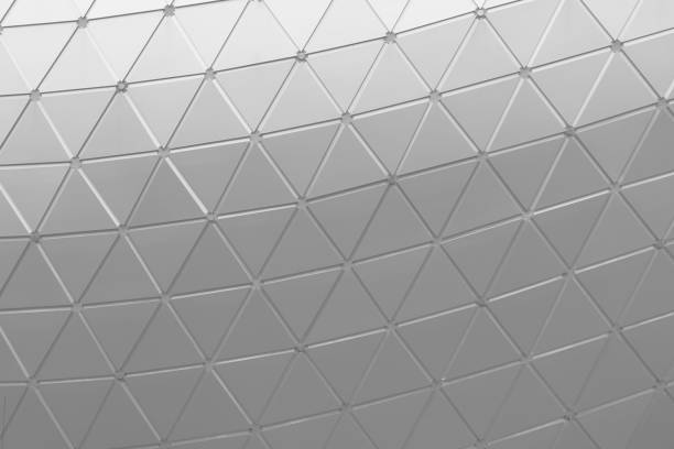istock The triangle aluminum metal wall facade panel architectural detail 691422448