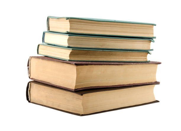 istock old  books isolated on white background 691423394
