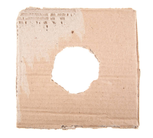 istock Ripped hole in cardboard 691423466