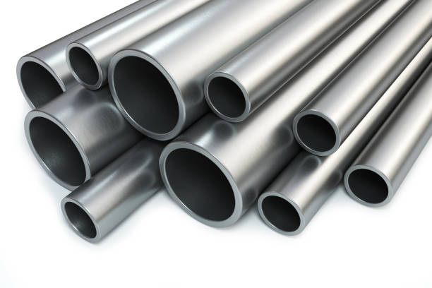 istock Heap steel pipes 691429834