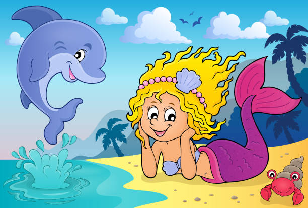 Mermaid Jumpy 40+ Mermaid Jumping Out Of Water Stock Illustrations, Royalty-Free ...