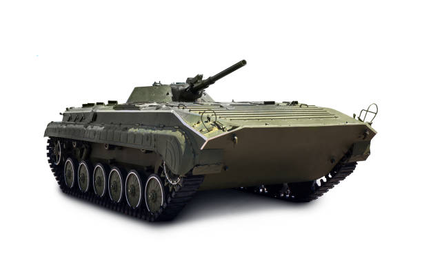 istock Russian infantry light tank BMP-2 with clipping path 691441774