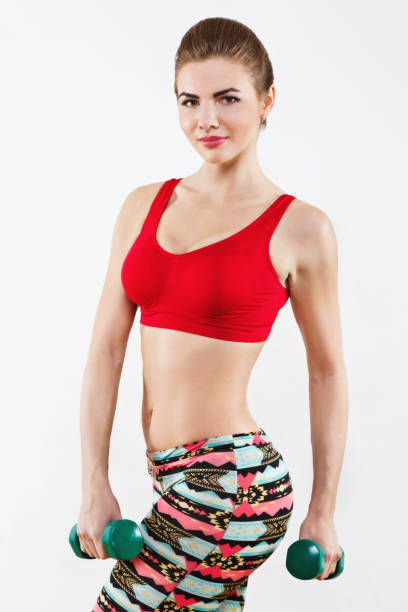 istock Sportive girl doing physical exercises 691441842