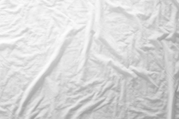 Mattress bed sheet, duvet and pillow, messed up in the morning in the bed room