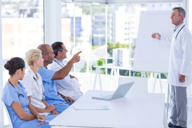 istock Team of doctor during meeting 691453184
