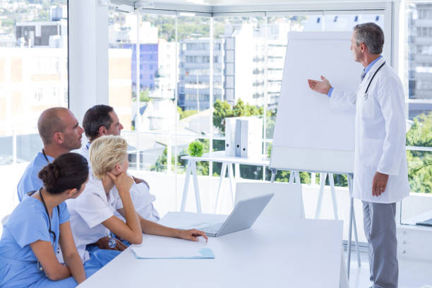istock Team of doctor during meeting 691453188
