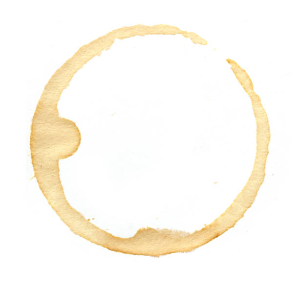 istock Coffee cup rings isolated on a white background 691453394