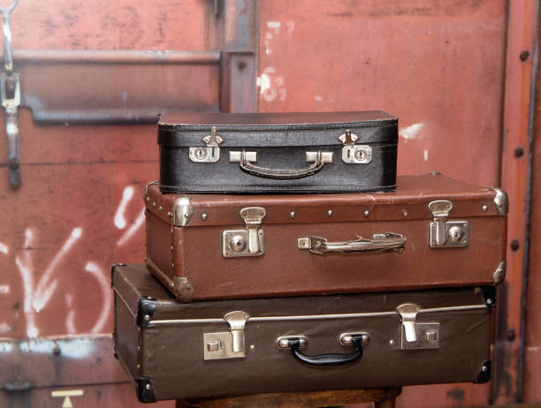 istock Old Vintage Grunge suitcases like Tower 691456908