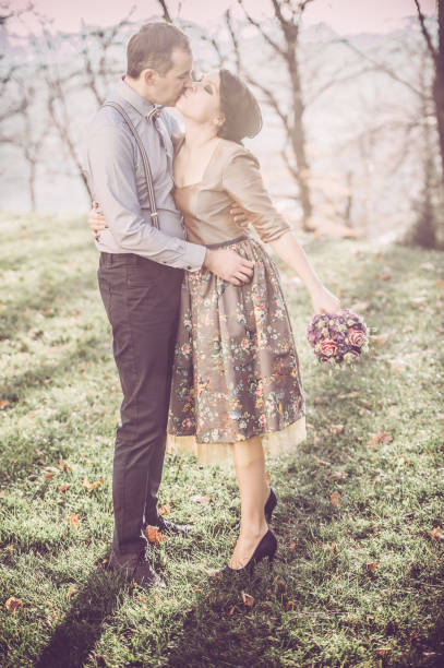 istock Bride and Groom are Kissing after Wedding Ceremony 691468392