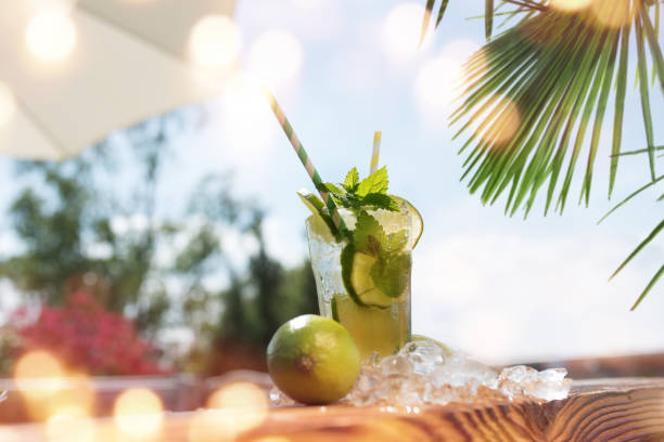 Fresh mojito cocktail in summer