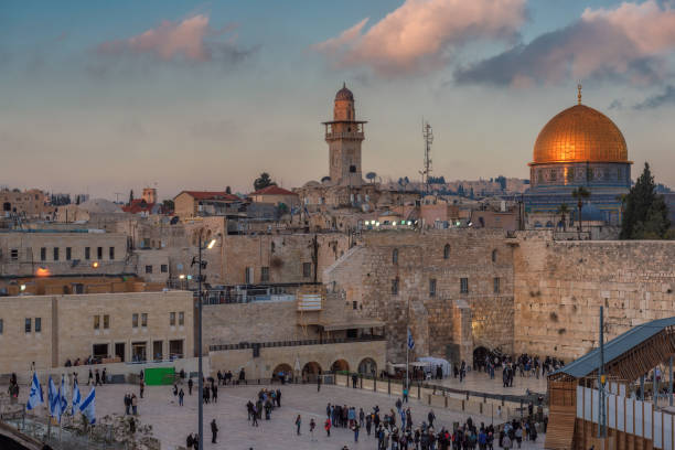 istock Temple Mount at sunset in Jerusalem Old City. 691475944