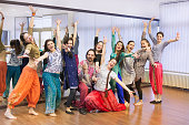 Group of bollywood dancers