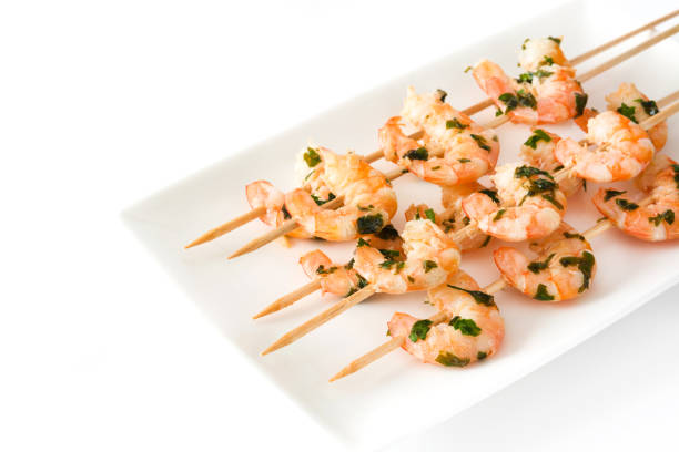 istock Shrimp skewers 691490042