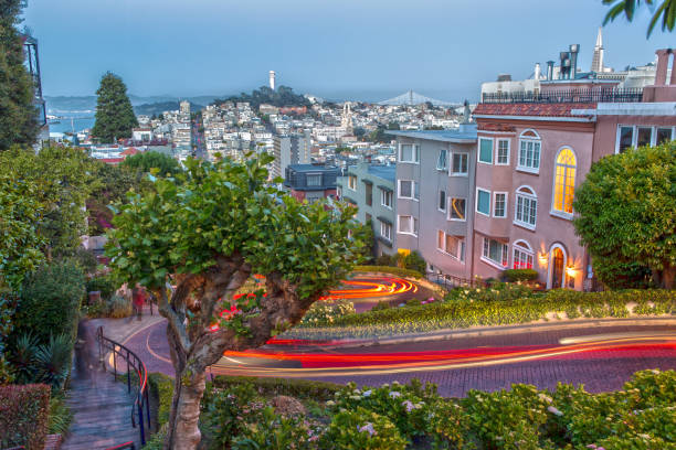 istock Lombard Steet in San Francisco at Night 691511980