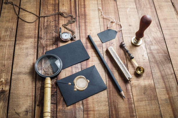 istock Vintage stationery accessories 691528512